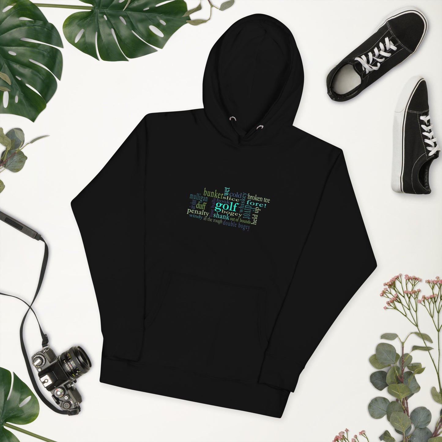Men's Hoodie = The Honest Truth About Golf - Golf Word Cloud