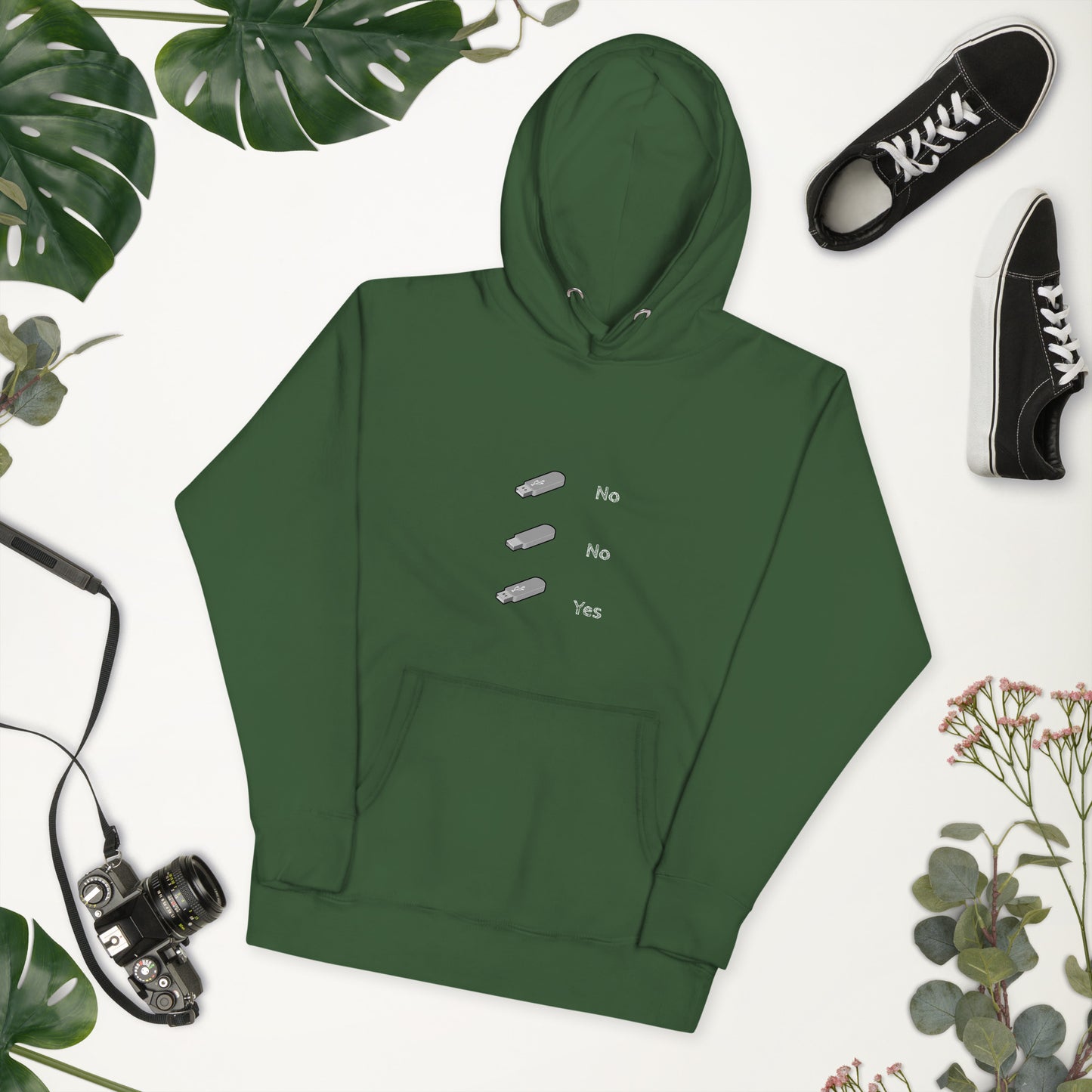 Woman's Hoodie - Life is a USB Stick...
