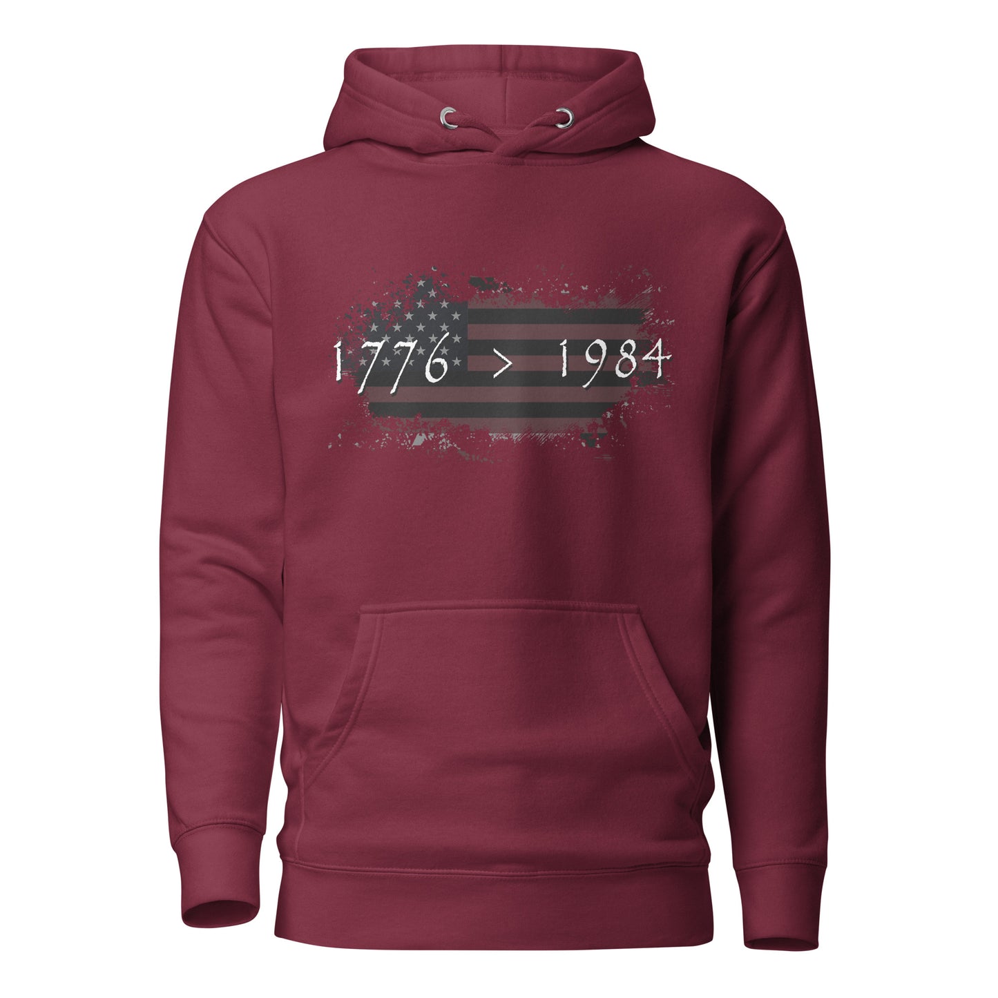 Woman's Hoodie – 1776 Beats 1984 Hoodie for Skeptics, Independent Thinkers & Political Outsiders