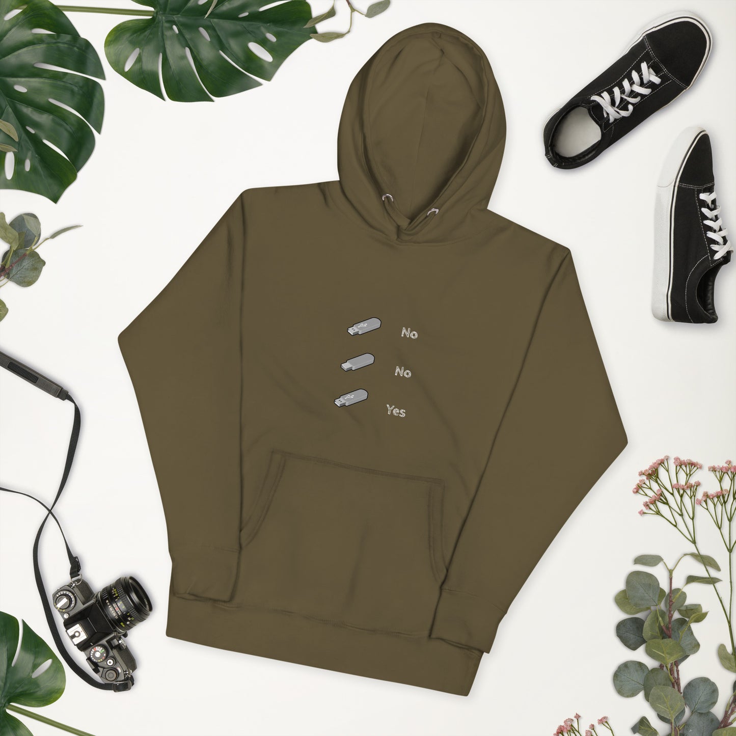 Woman's Hoodie - Life is a USB Stick...