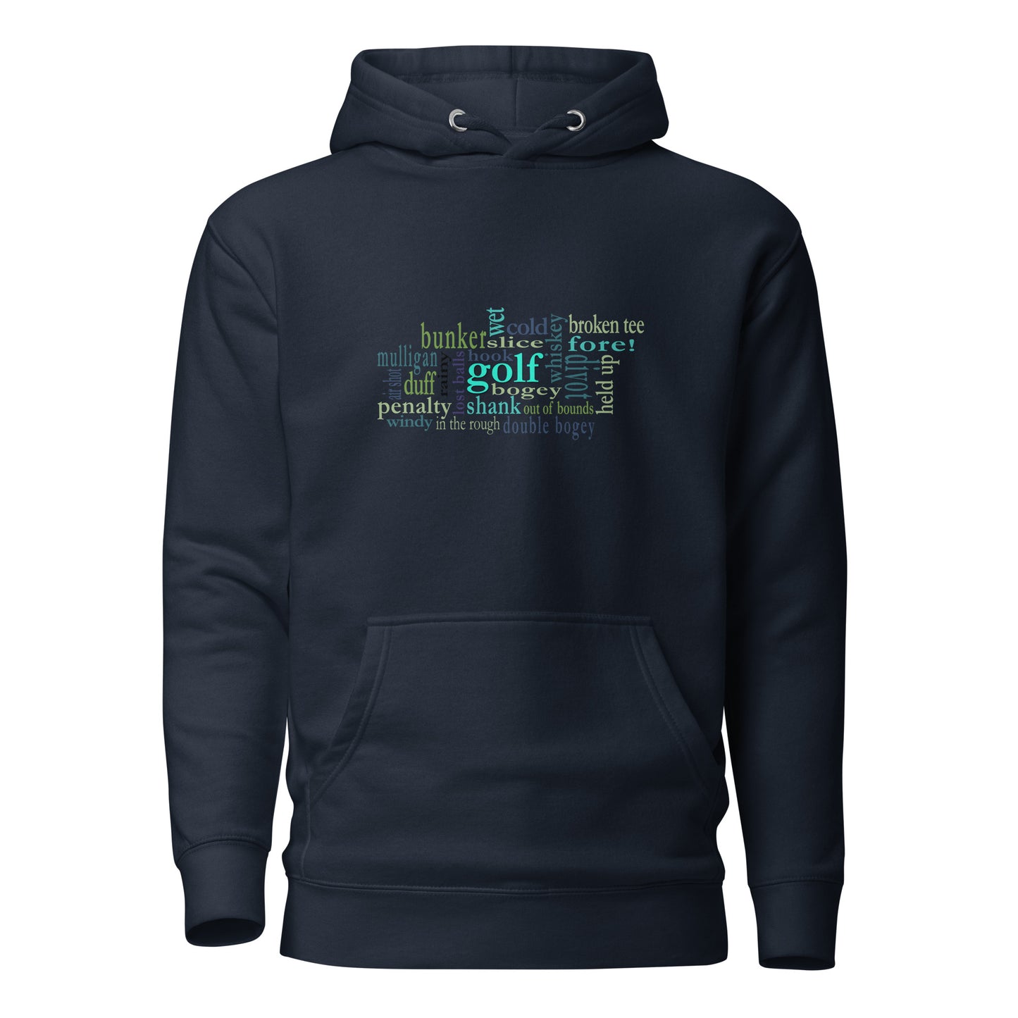 Woman's Hoodie - The Unspoken Truth About Golf - Golf Word Cloud