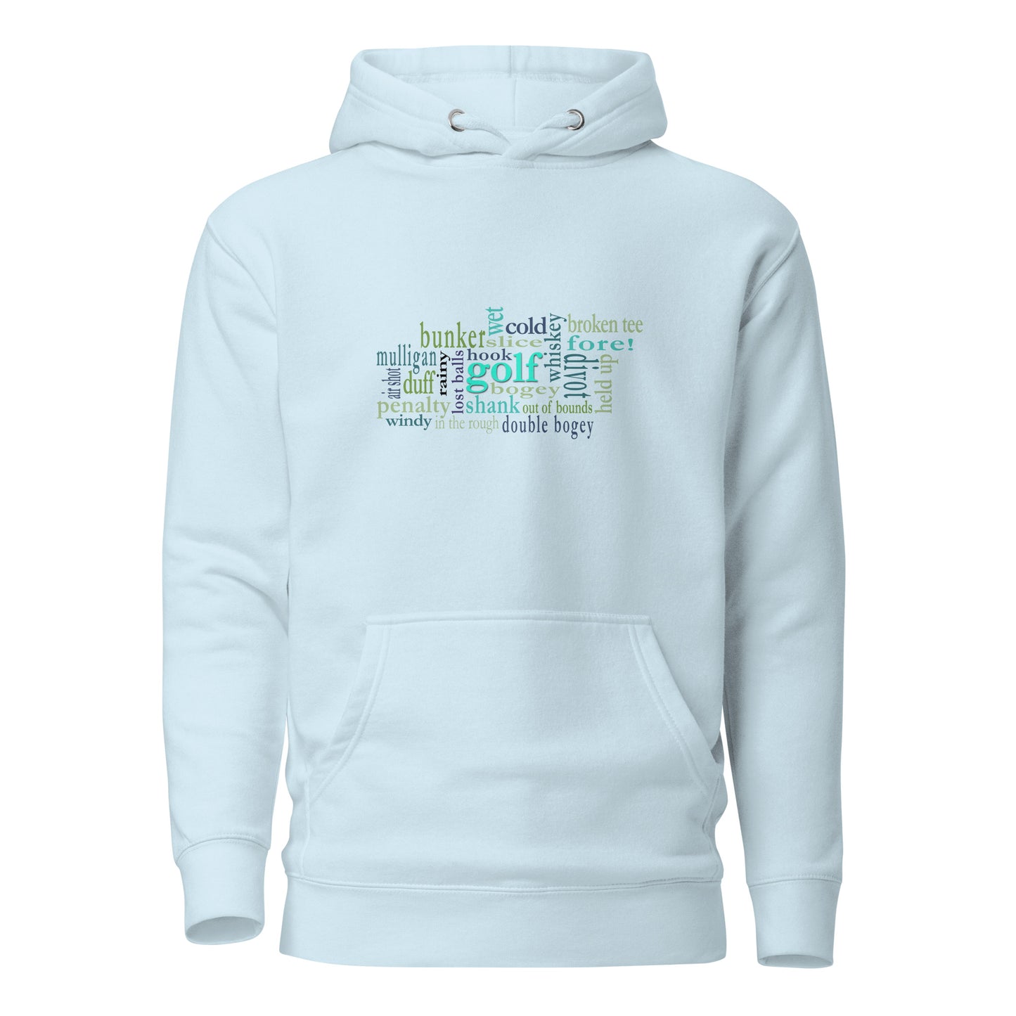 Woman's Hoodie - The Unspoken Truth About Golf - Golf Word Cloud