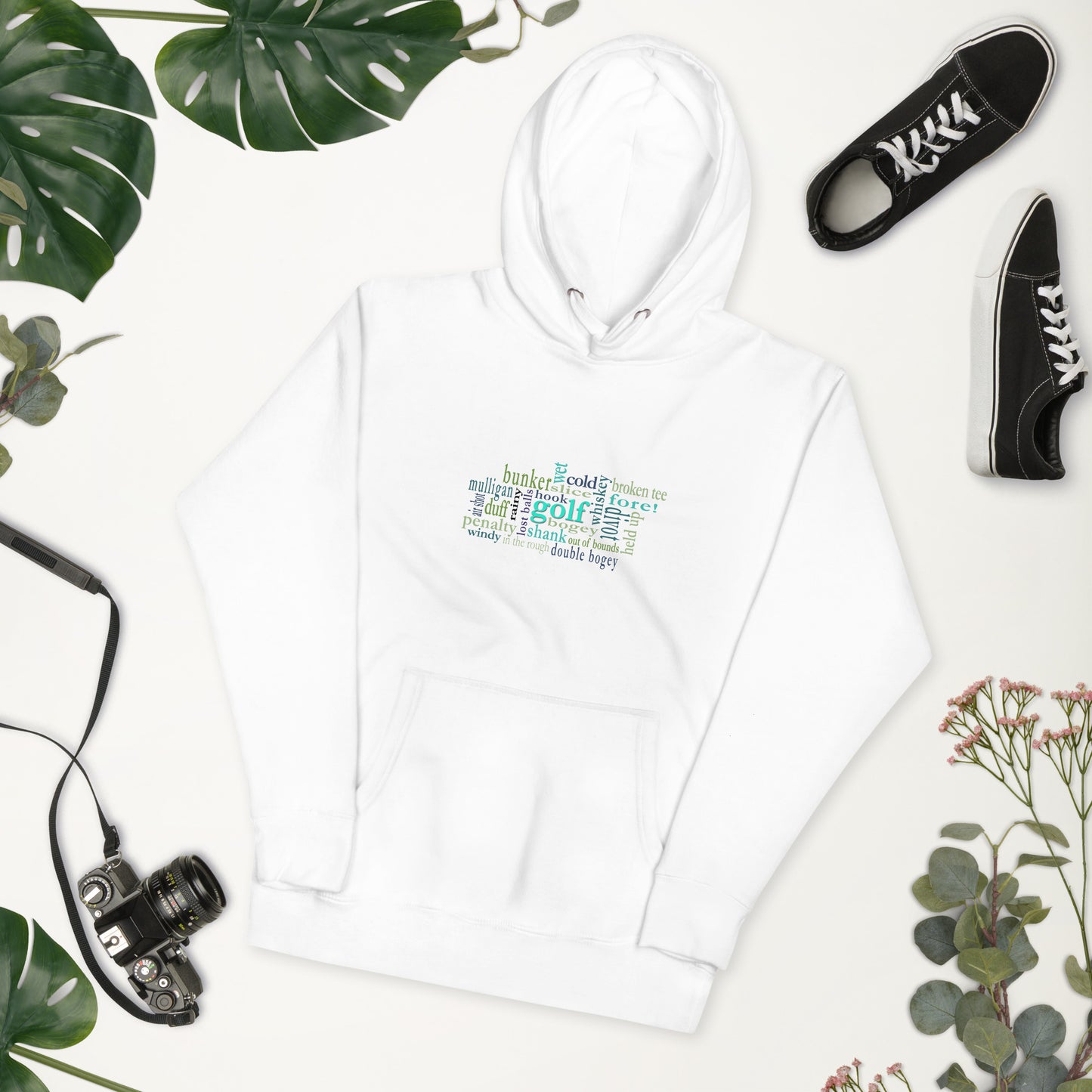 Men's Hoodie = The Honest Truth About Golf - Golf Word Cloud