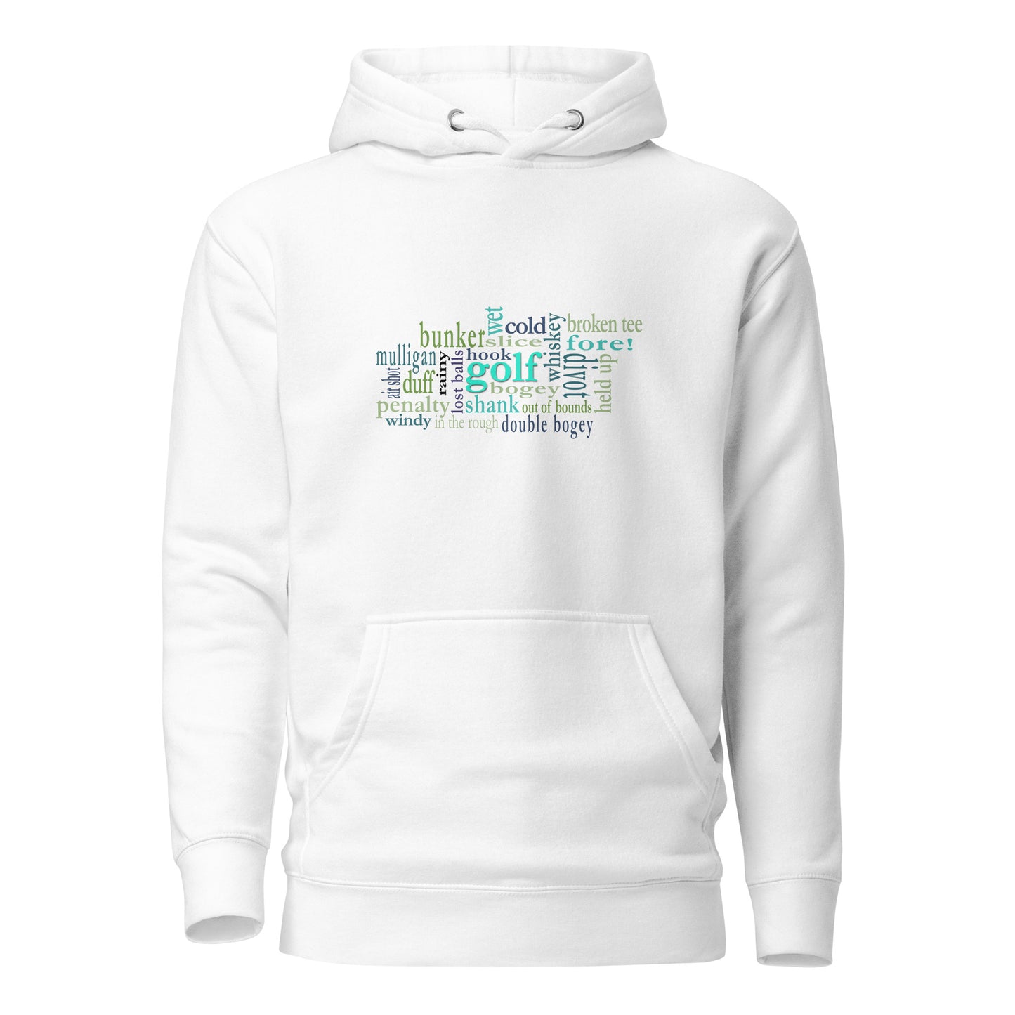 Woman's Hoodie - The Unspoken Truth About Golf - Golf Word Cloud