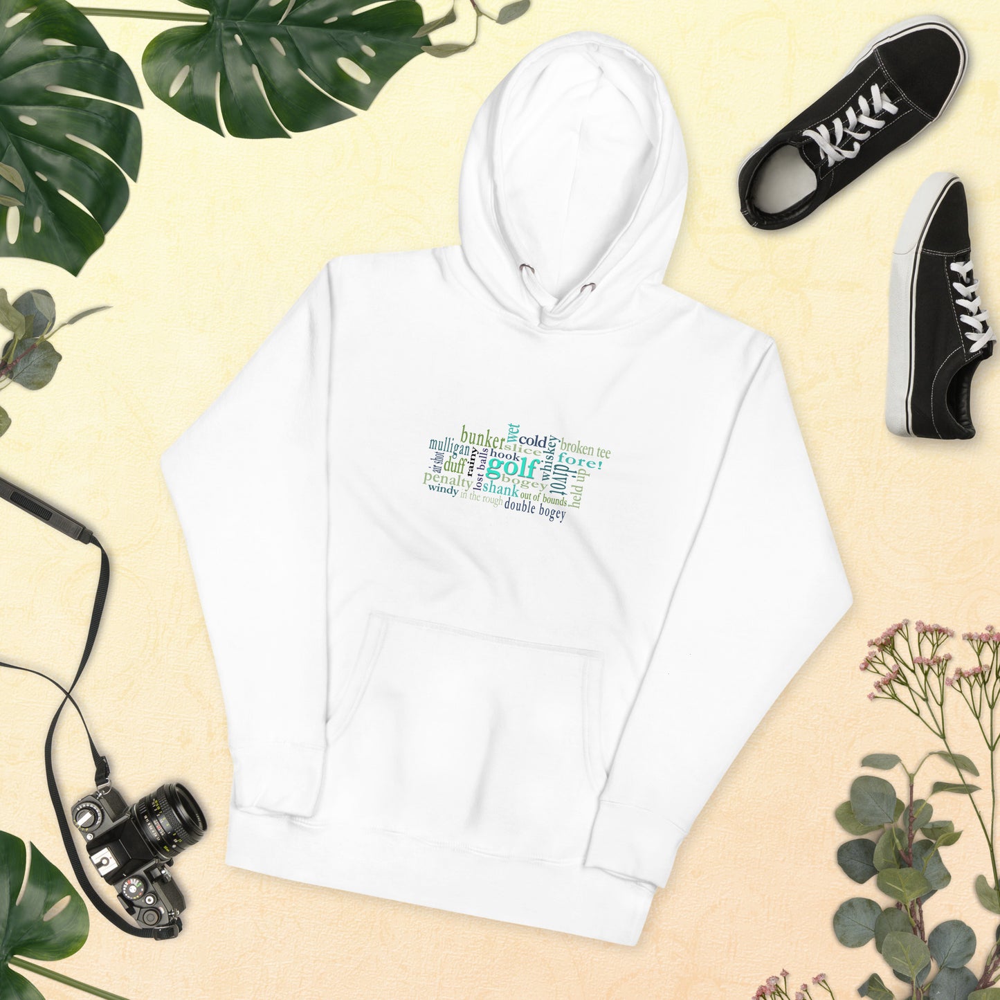 Men's Hoodie = The Honest Truth About Golf - Golf Word Cloud
