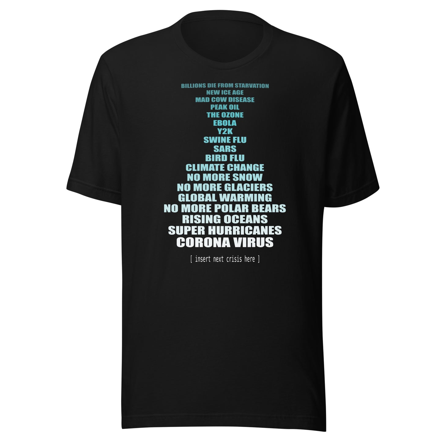 Women's 'Climate Change Crisis' - Insert Next Crisis Here - Graphic Tee