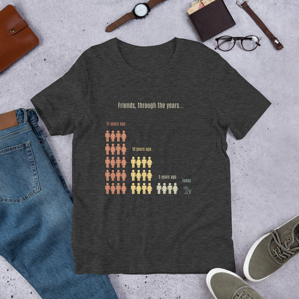 Women's T-Shirt For Dog Lovers - Friends Through The Years Tee