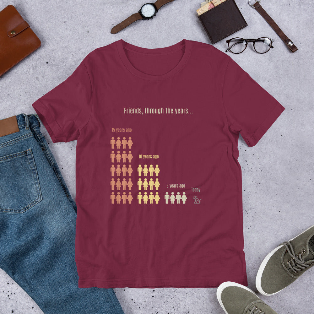Women's T-Shirt For Dog Lovers - Friends Through The Years Tee