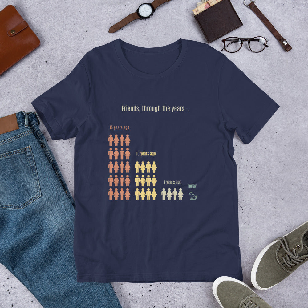 Women's T-Shirt For Dog Lovers - Friends Through The Years Tee