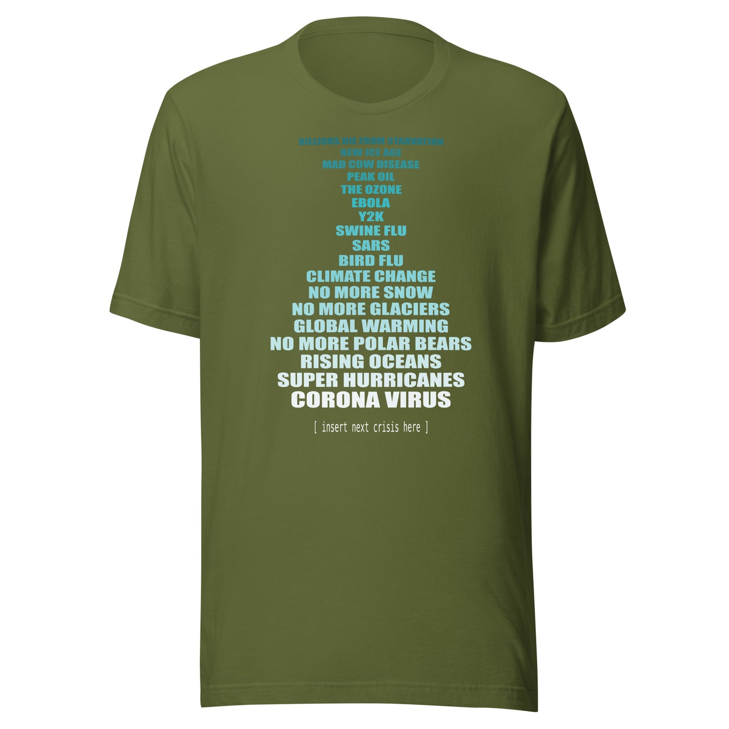 Women's 'Climate Change Crisis' - Insert Next Crisis Here - Graphic Tee