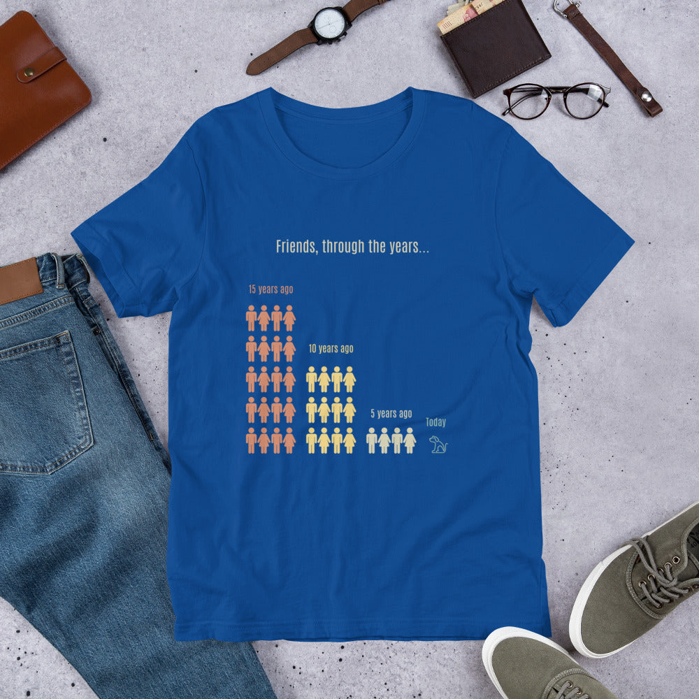 Women's T-Shirt For Dog Lovers - Friends Through The Years Tee