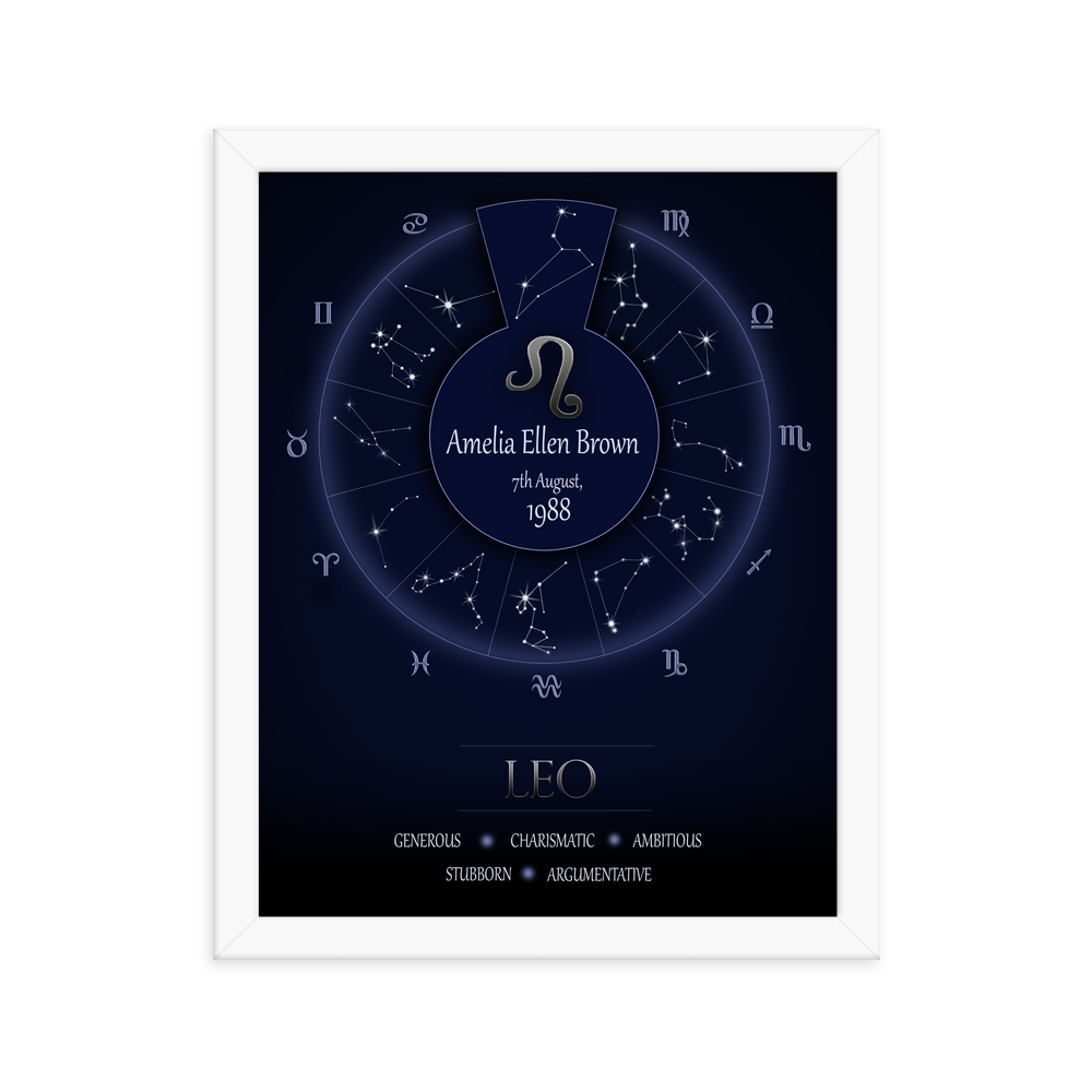 Cynical Zodiac - Leo - Framed Poster