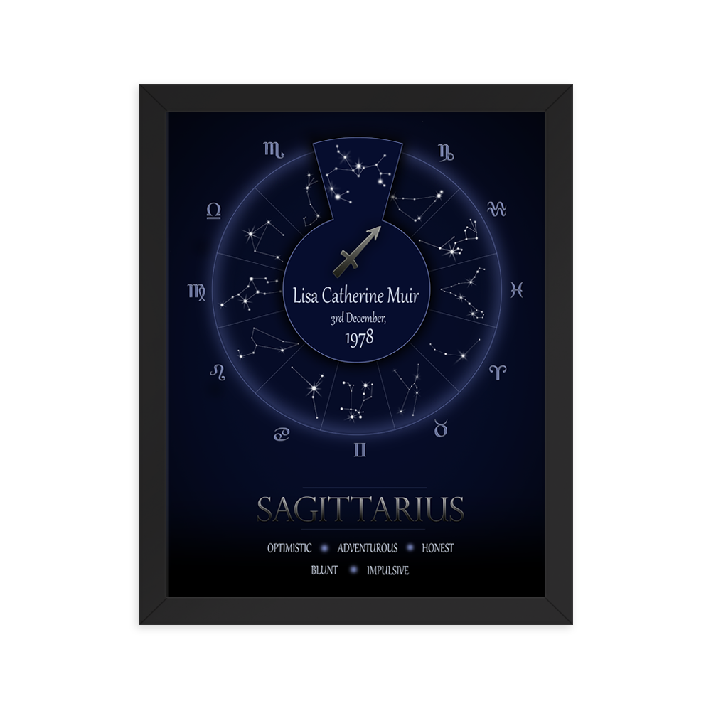 Cynical Zodiac - Sagittarius - Framed Poster