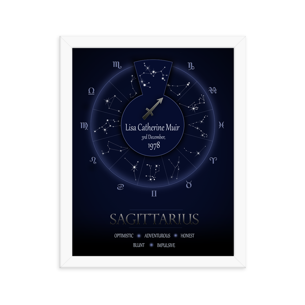 Cynical Zodiac - Sagittarius - Framed Poster