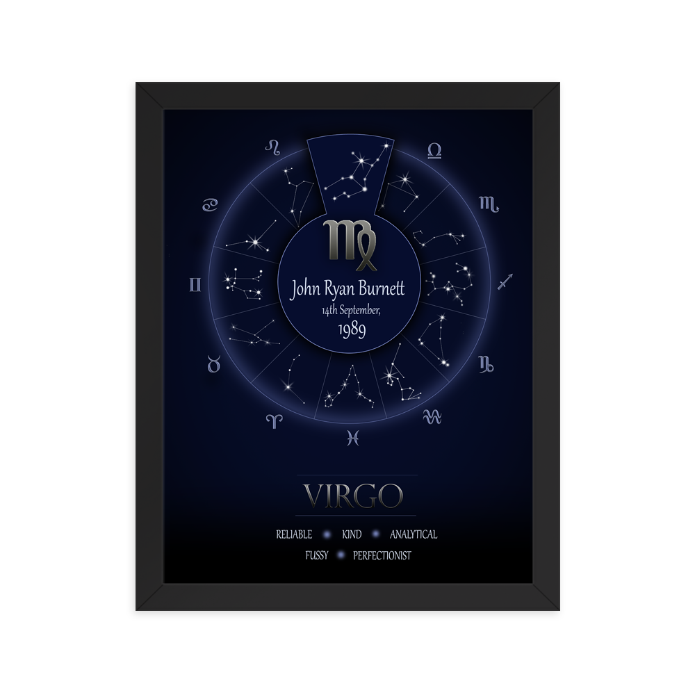 Cynical Zodiac - Virgo - Framed Poster