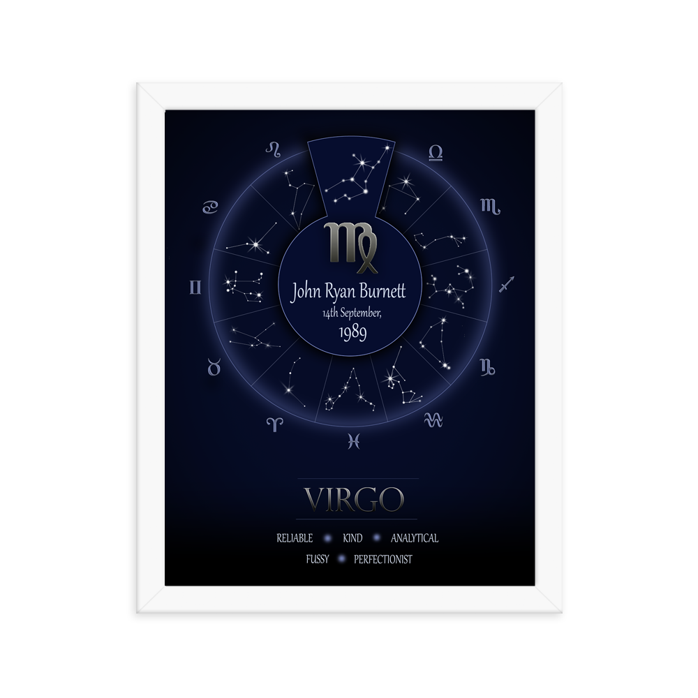 Cynical Zodiac - Virgo - Framed Poster