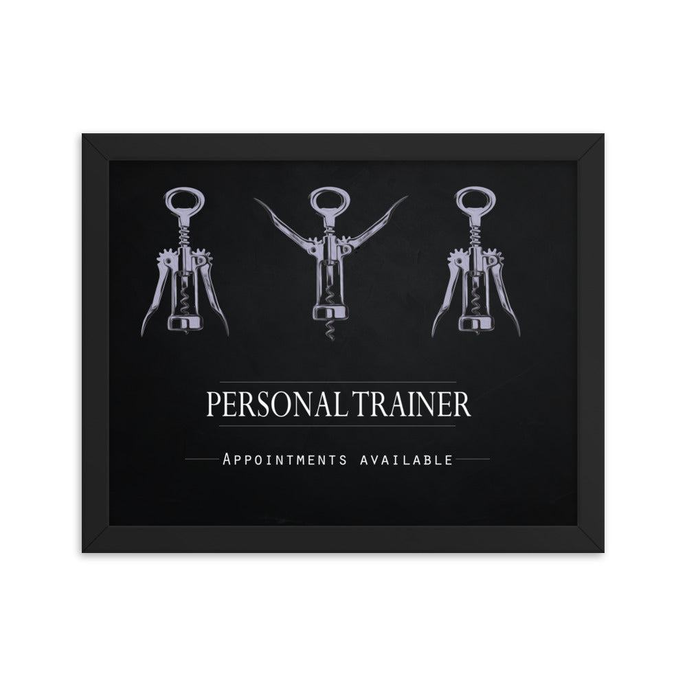 Personal Trainer - Appointments Available, Framed Poster