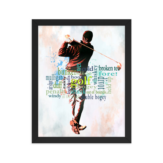 The Truth About Golf - Framed poster