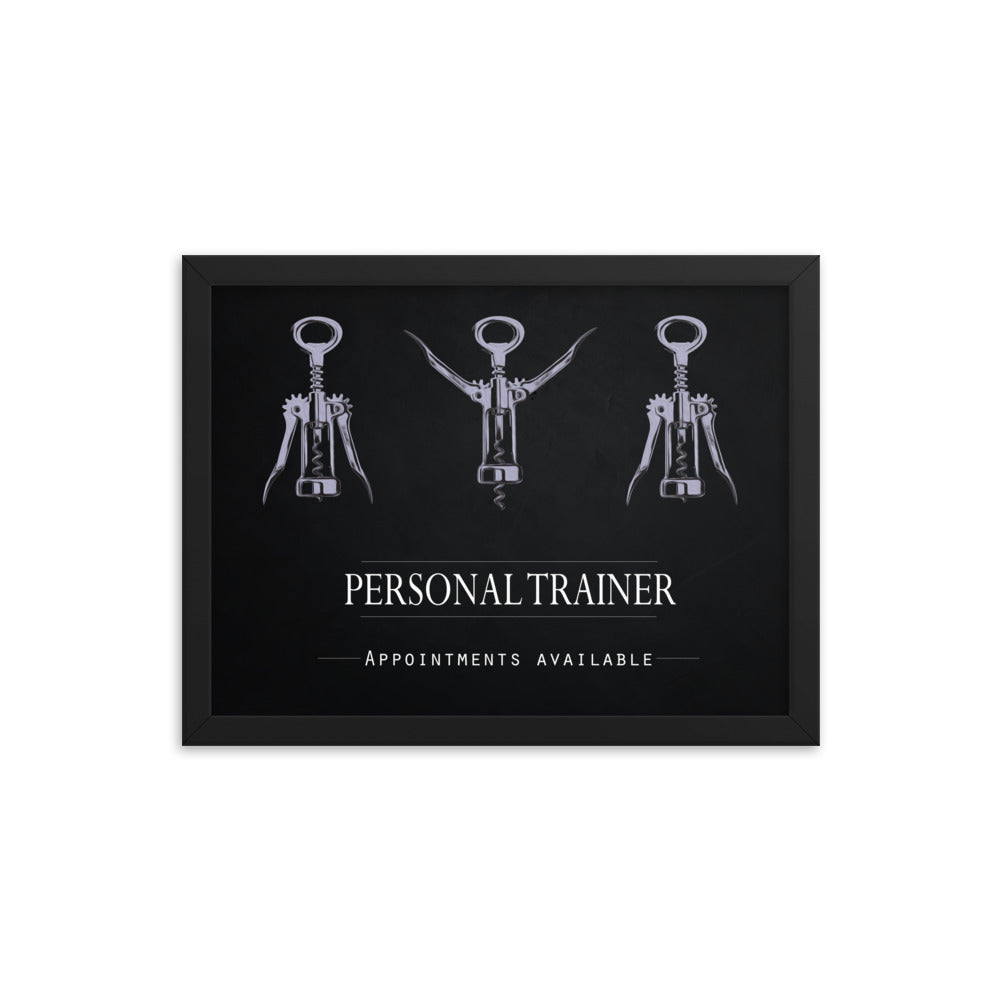 Personal Trainer - Appointments Available, Framed Poster