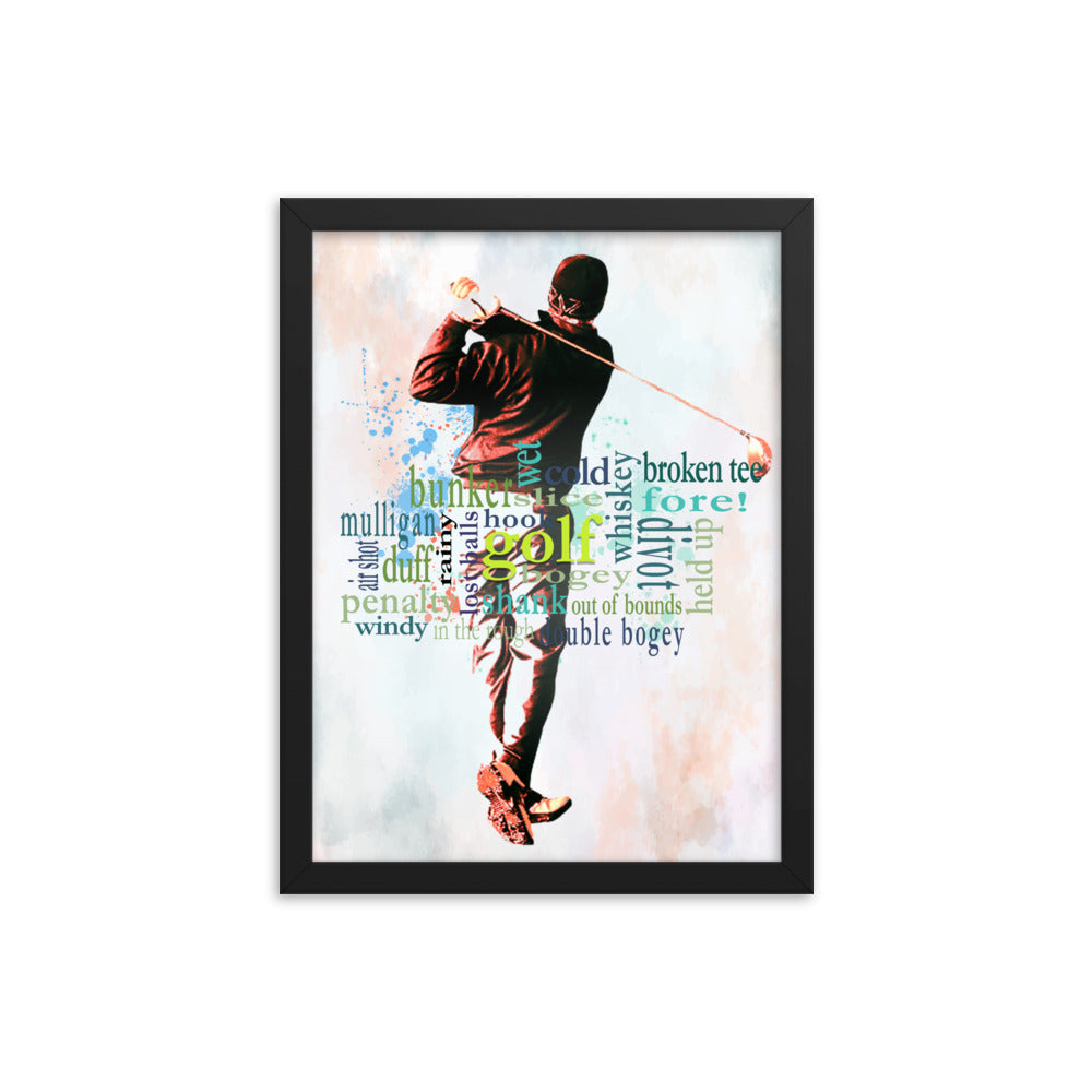 The Truth About Golf - Framed poster