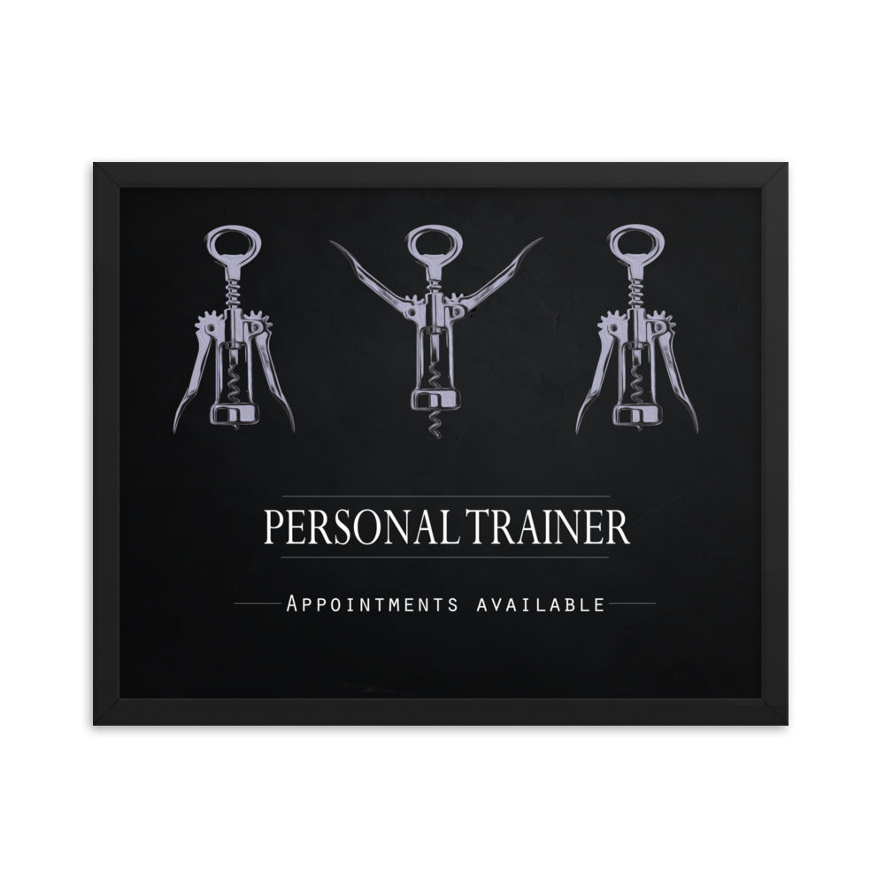 Personal Trainer - Appointments Available, Framed Poster