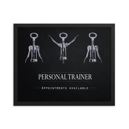 Personal Trainer - Appointments Available, Framed Poster