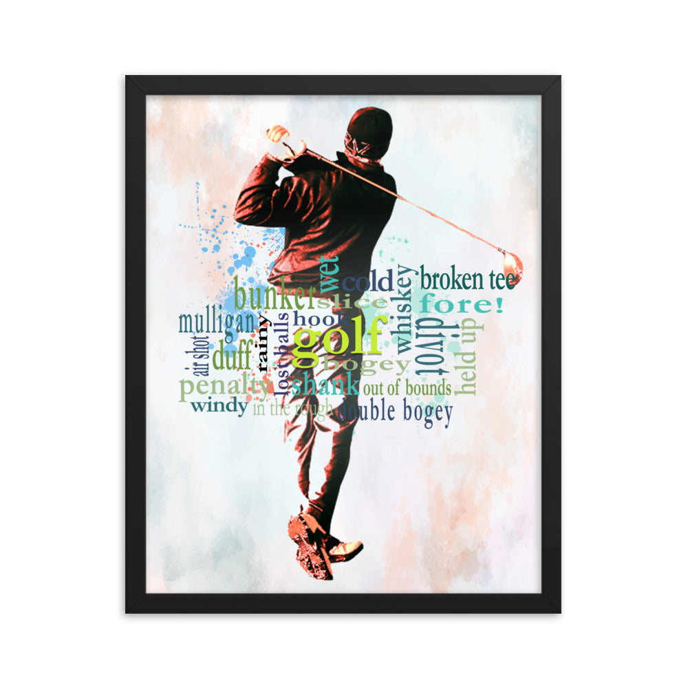 The Truth About Golf - Framed poster