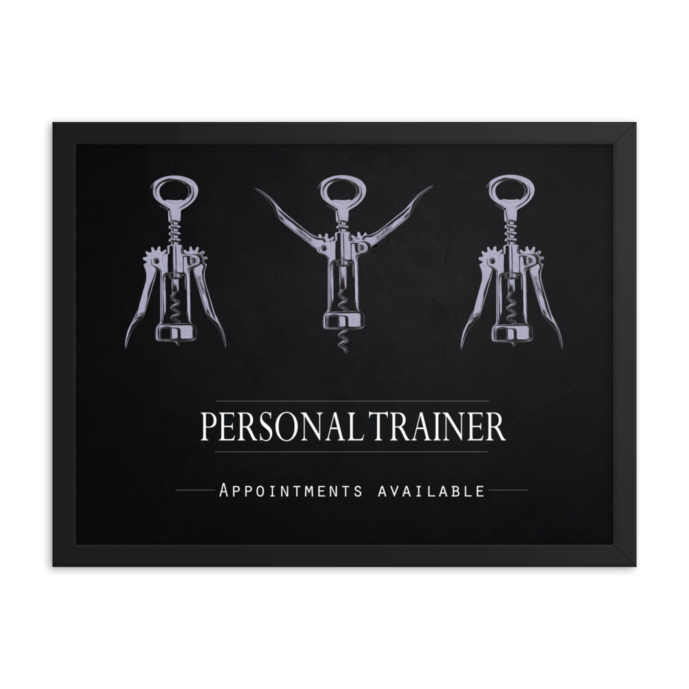 Personal Trainer - Appointments Available, Framed Poster