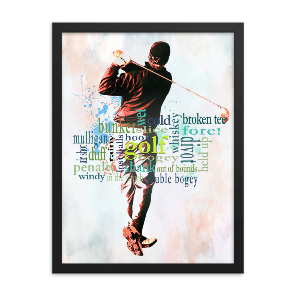 The Truth About Golf - Framed poster