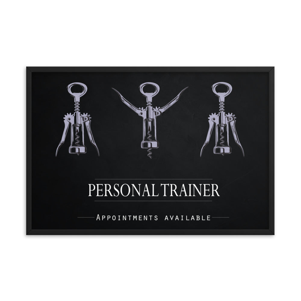 Personal Trainer - Appointments Available, Framed Poster