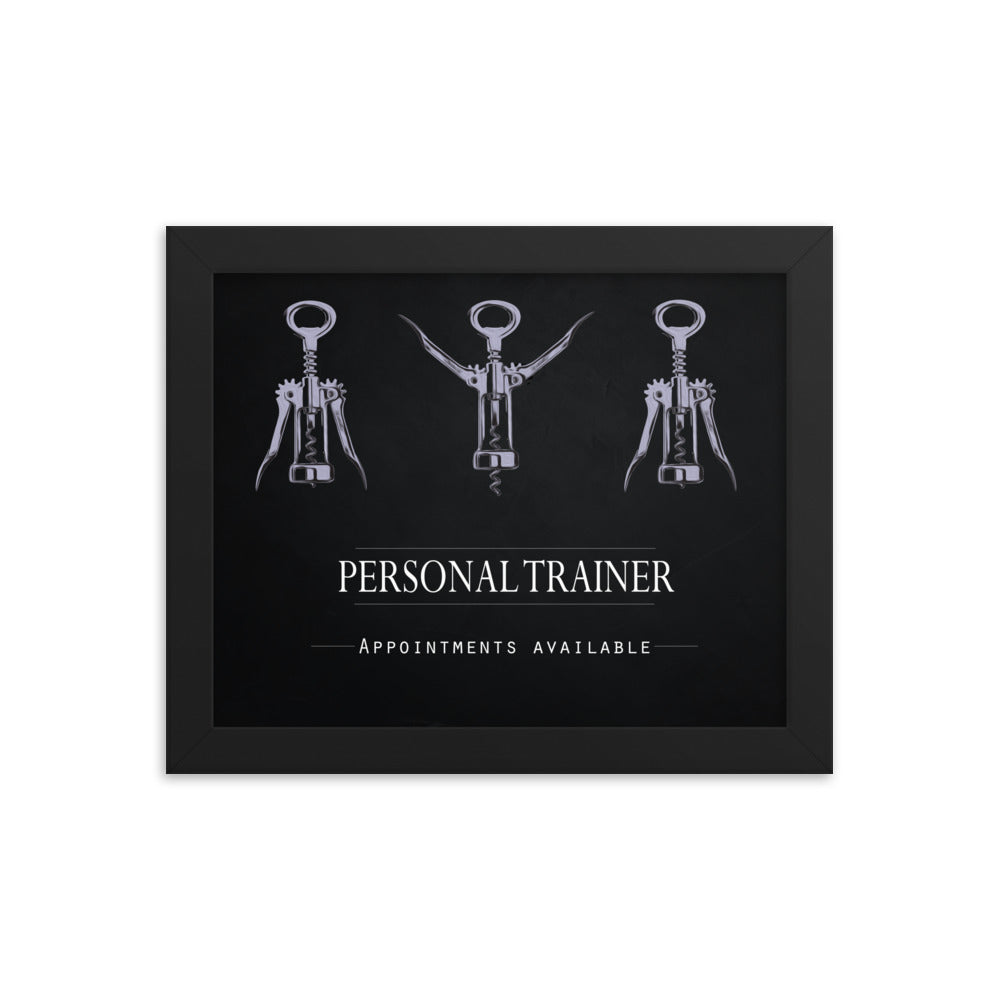 Personal Trainer - Appointments Available, Framed Poster