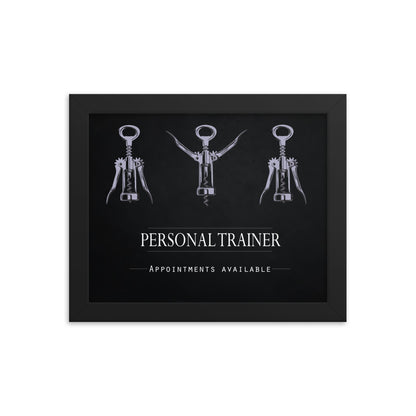 Personal Trainer - Appointments Available, Framed Poster