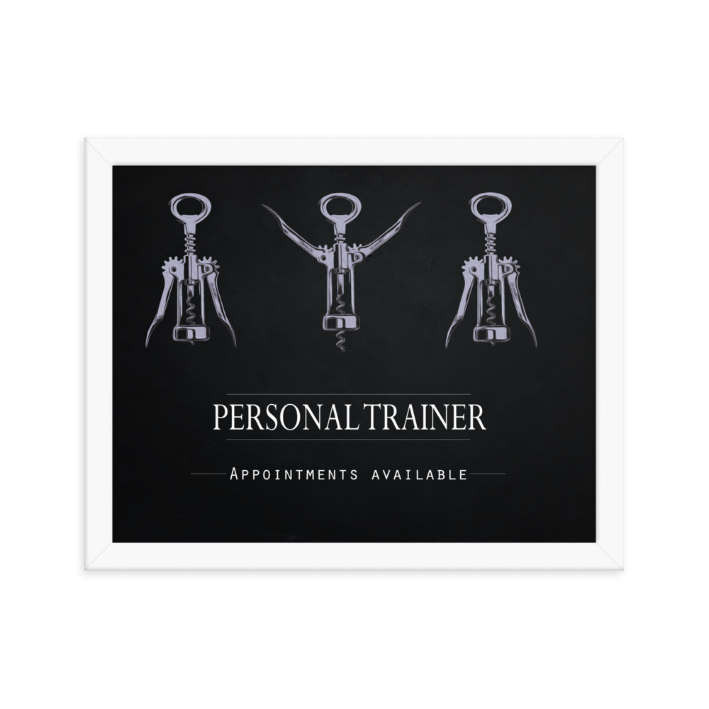 Personal Trainer - Appointments Available, Framed Poster