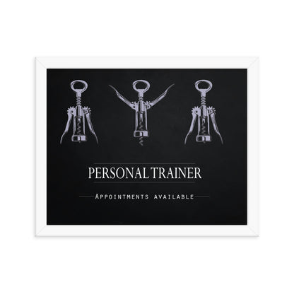 Personal Trainer - Appointments Available, Framed Poster