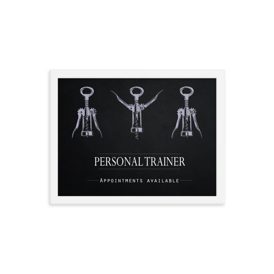 Personal Trainer - Appointments Available, Framed Poster