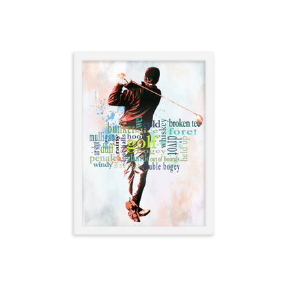 The Truth About Golf - Framed poster