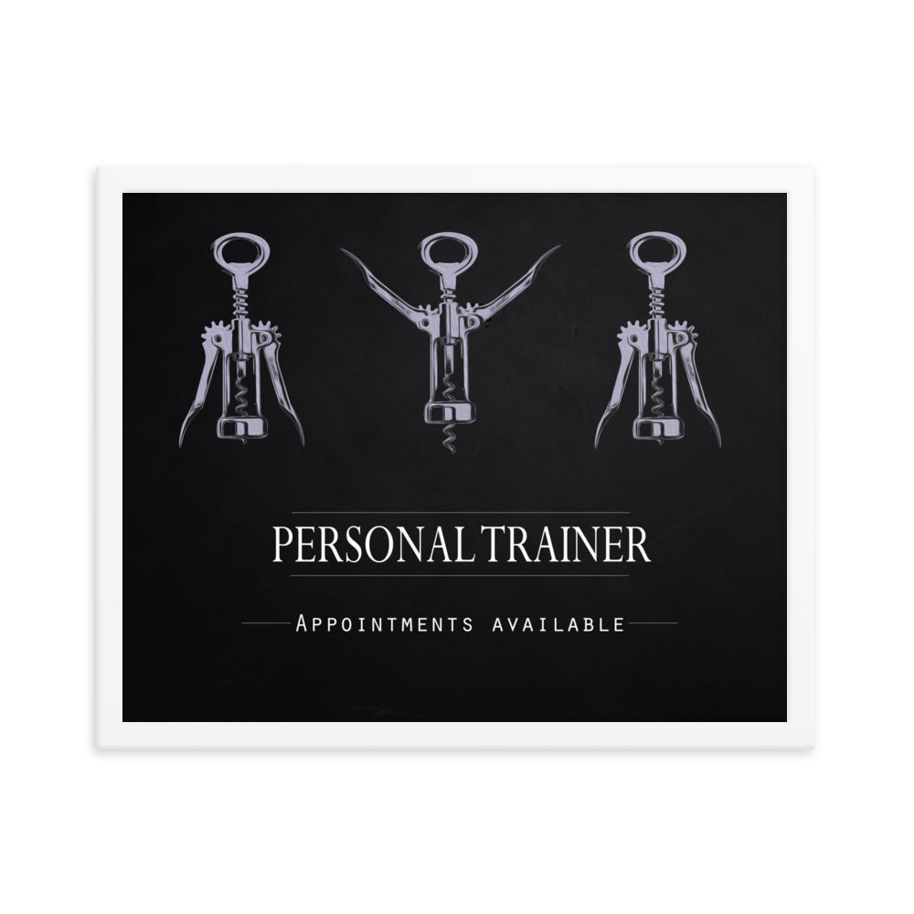 Personal Trainer - Appointments Available, Framed Poster