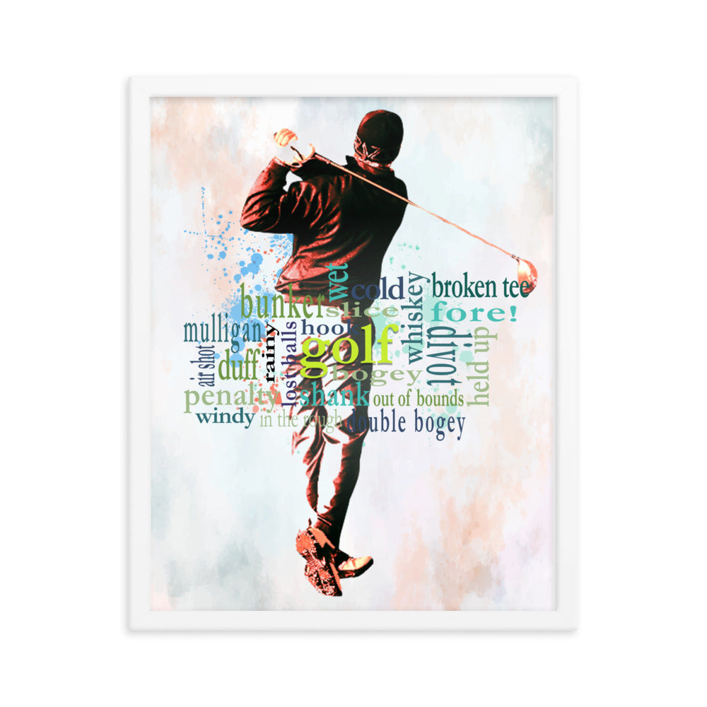 The Truth About Golf - Framed poster