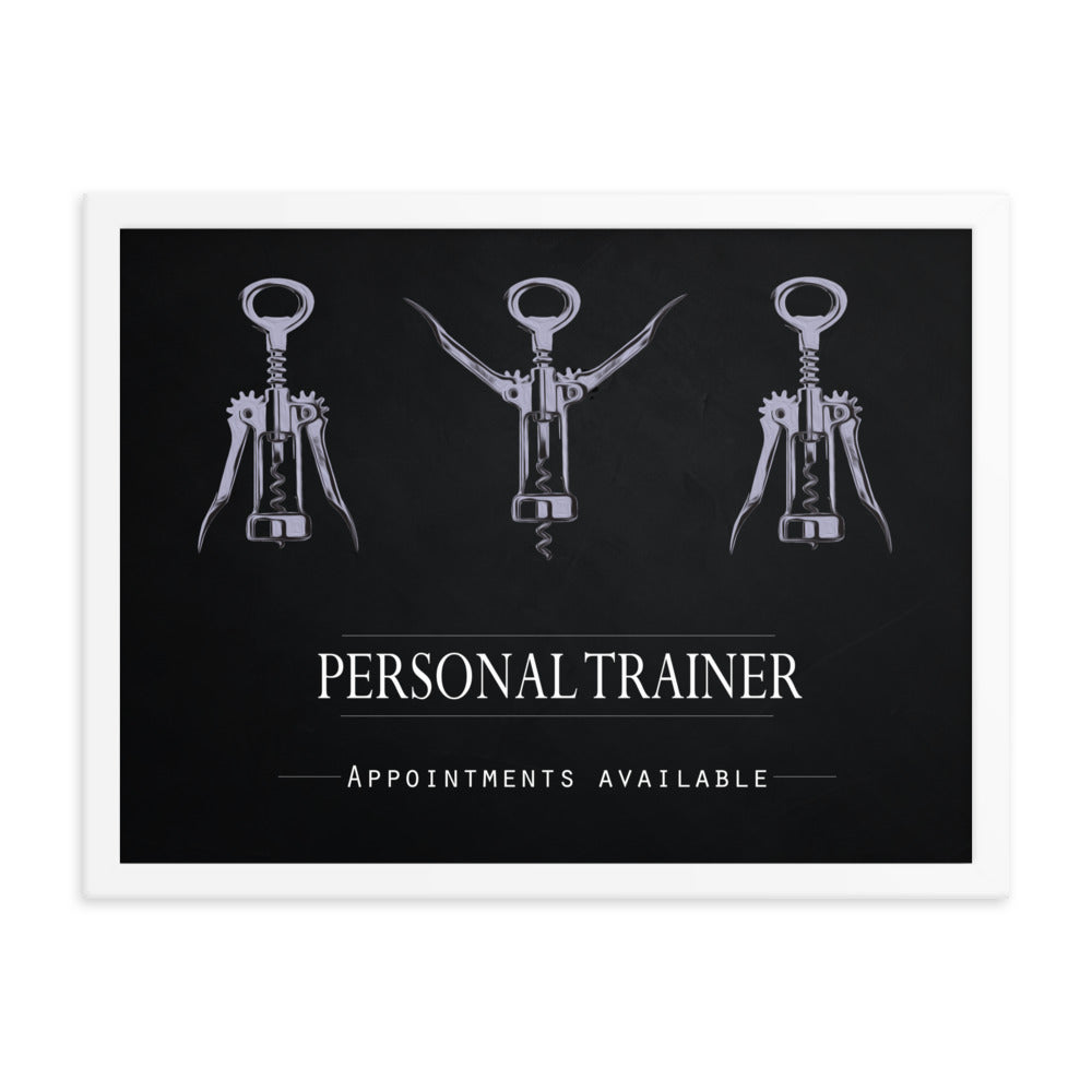 Personal Trainer - Appointments Available, Framed Poster