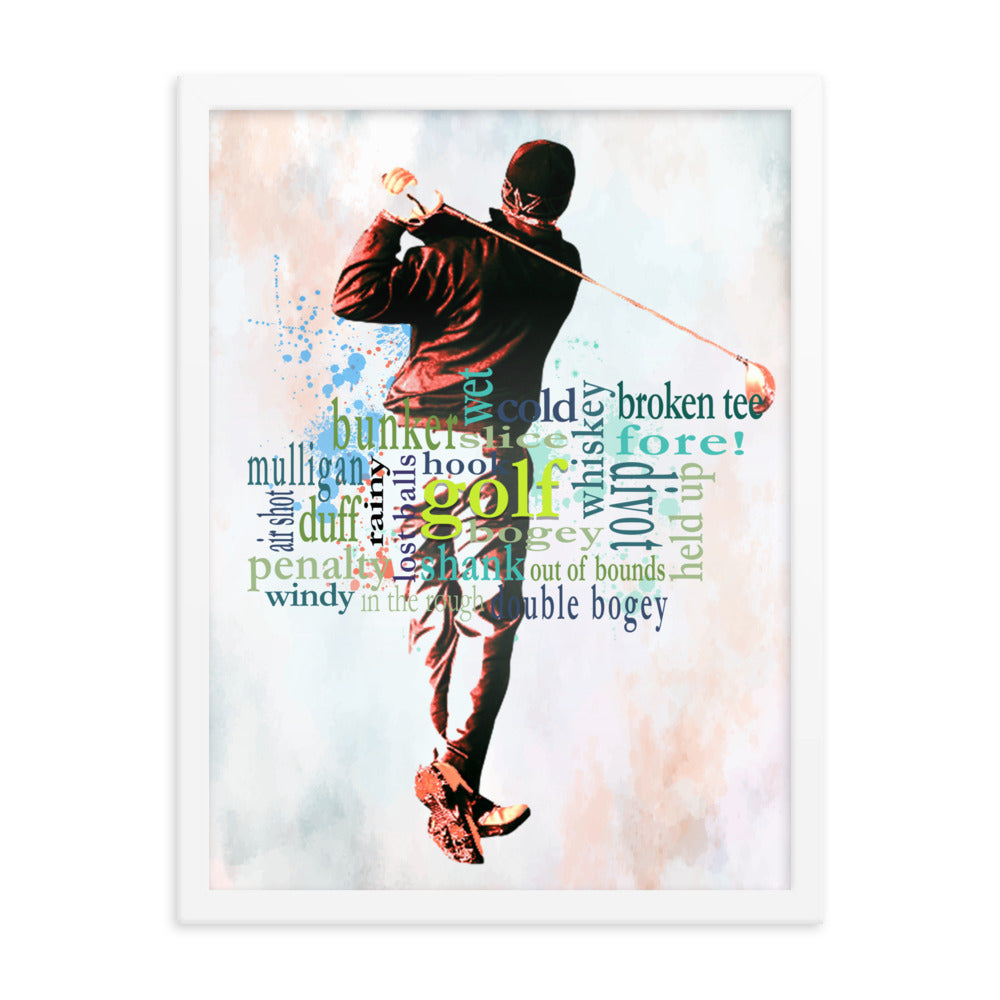 The Truth About Golf - Framed poster