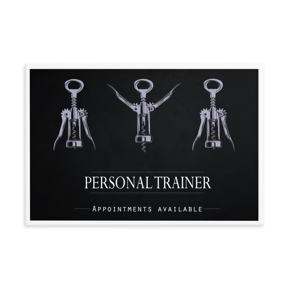 Personal Trainer - Appointments Available, Framed Poster