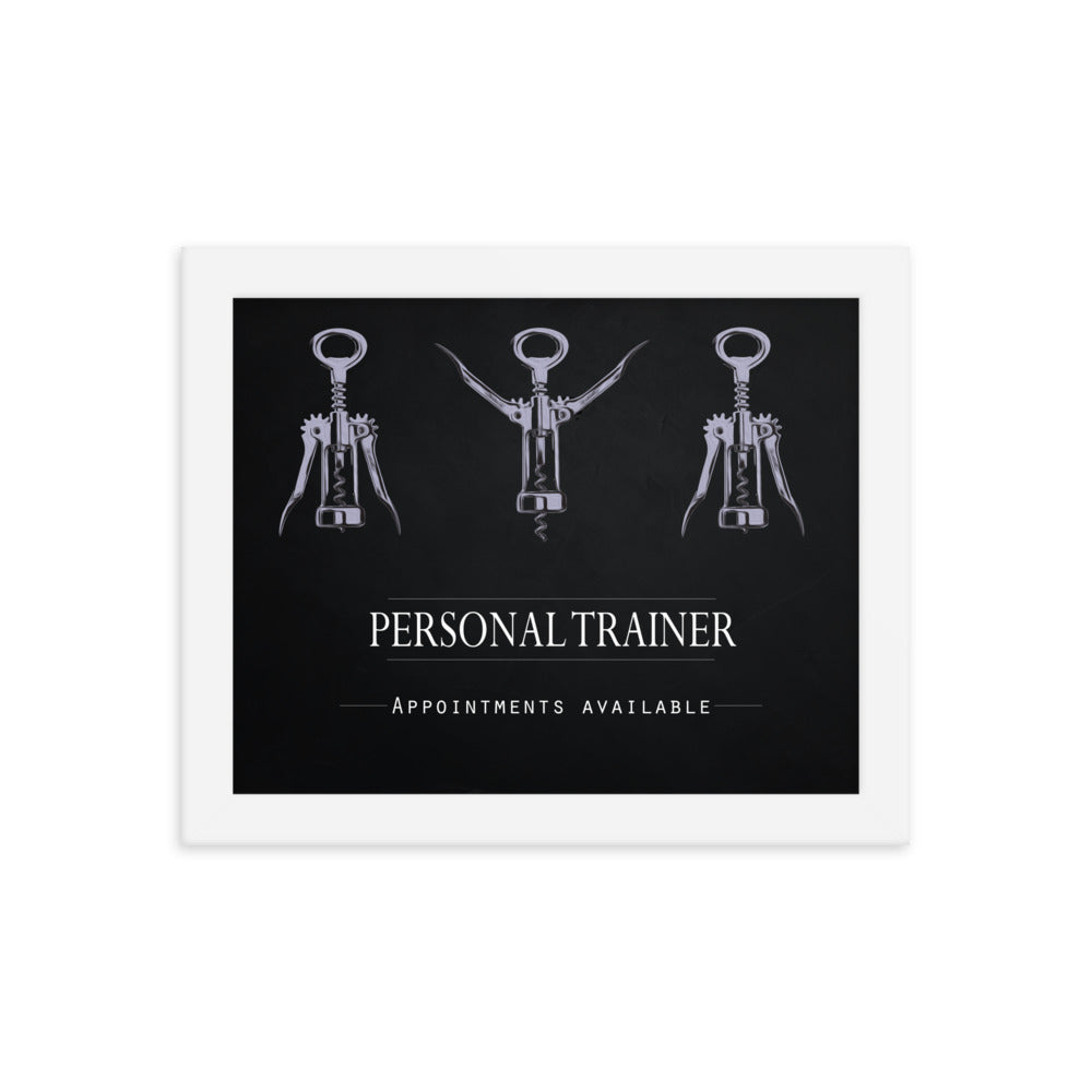 Personal Trainer - Appointments Available, Framed Poster